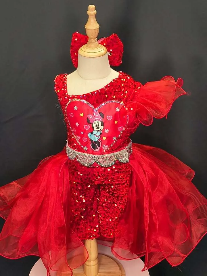 #370 2-4 Minnie Mouse Red Fun Fashion Rental 