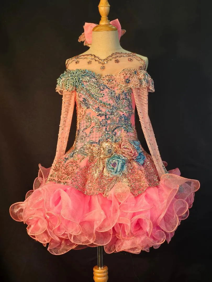 #67 7-8 Gemics "Posh Pink" Dress Rental 