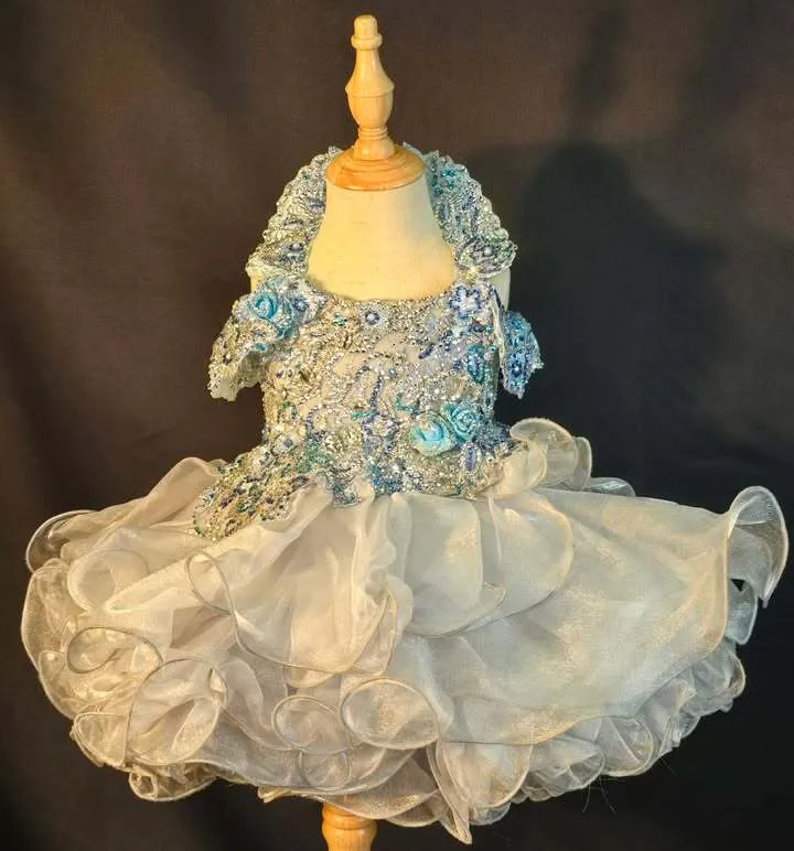 #70 18-3 Silver Gemics Dress Rental