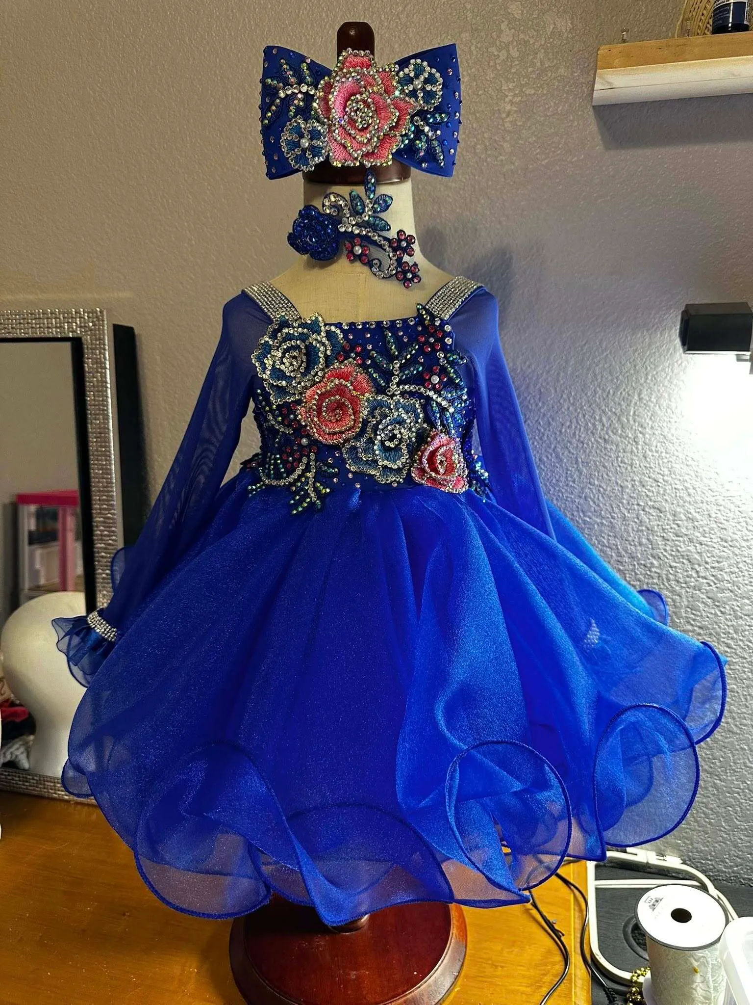 #350 18-3 Blue Dress Rental