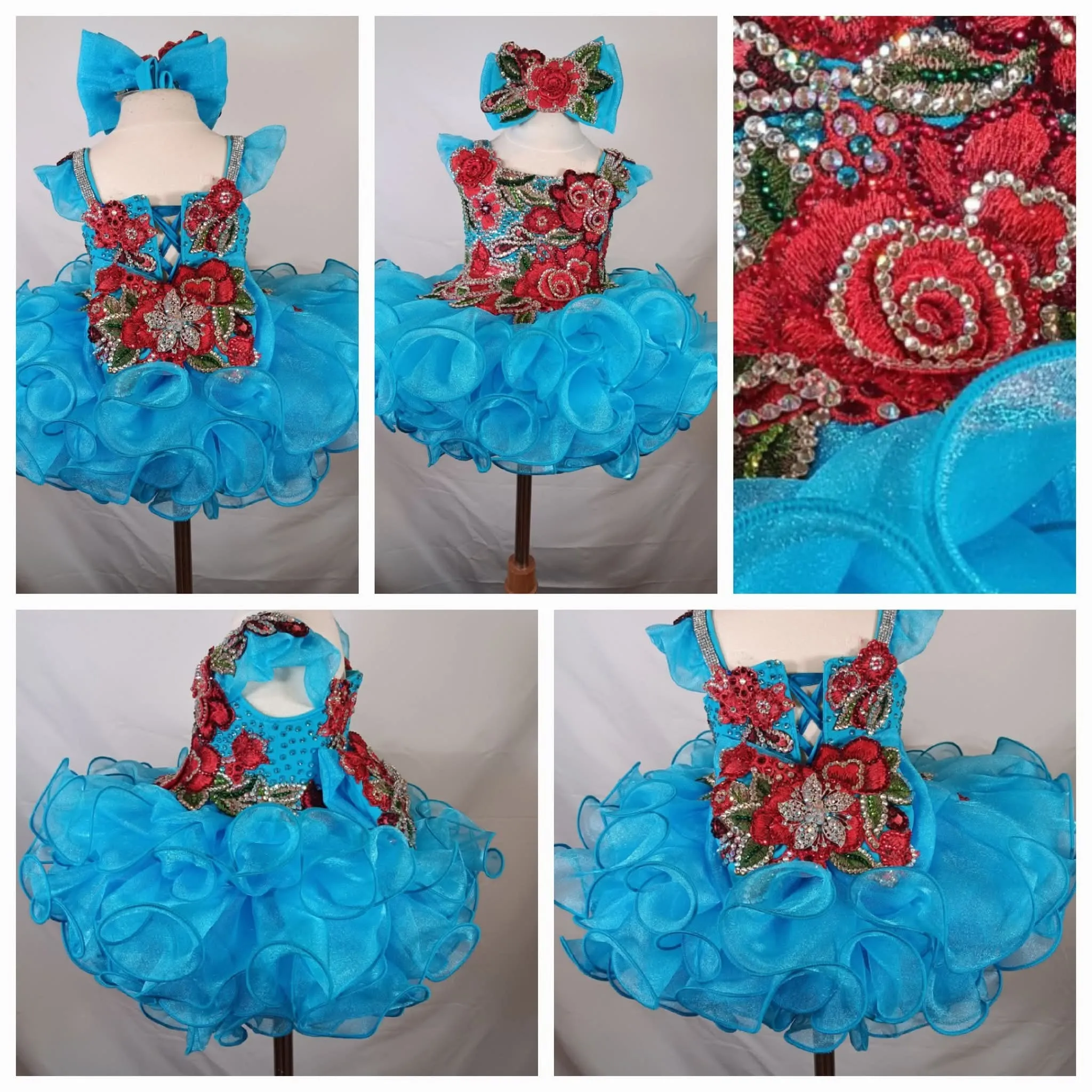 #449 6m-12m Blue/Red Gemics Dress Rental