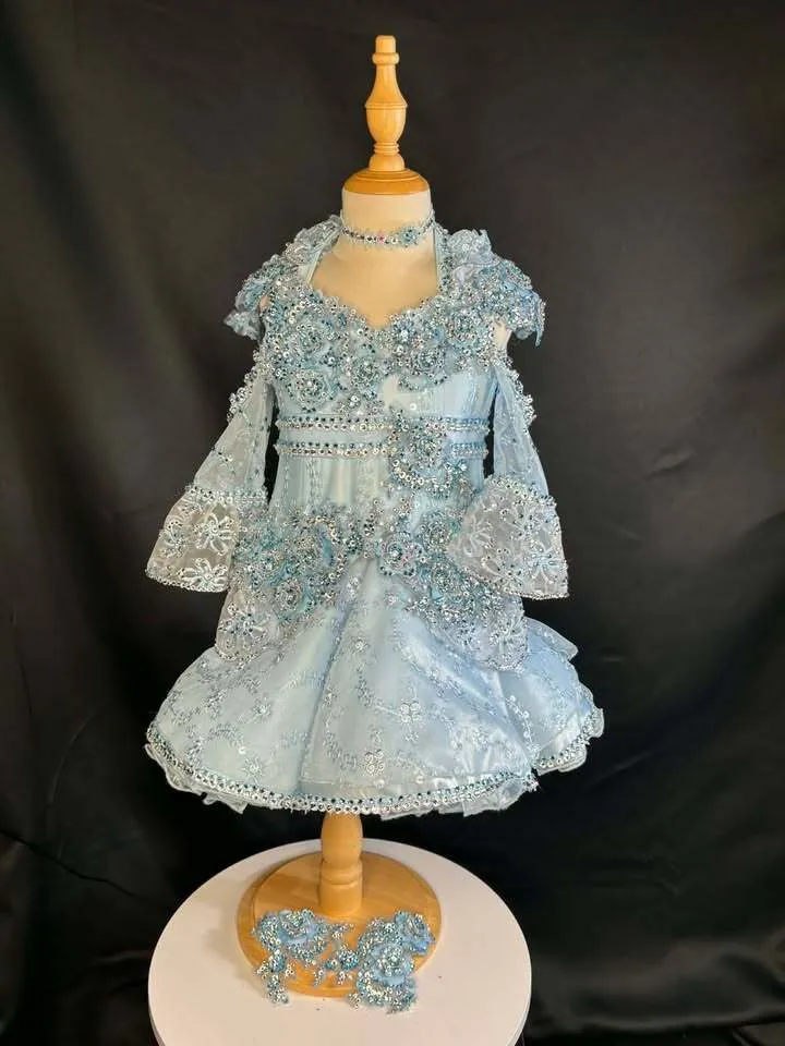 #182 5-7 Blue Dress Rental