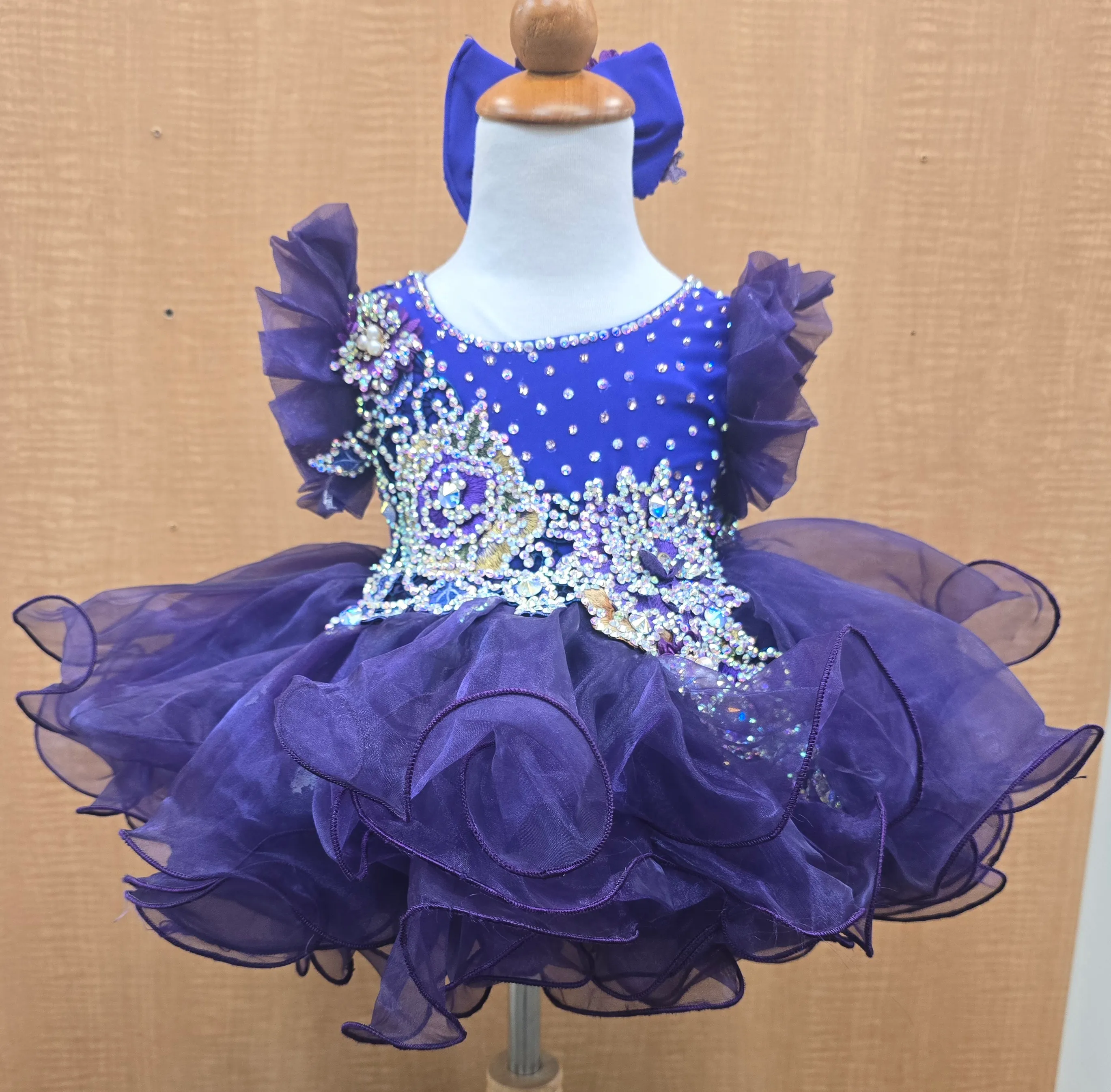 #468 12m/18m Purple Royal Tog Dress Rental