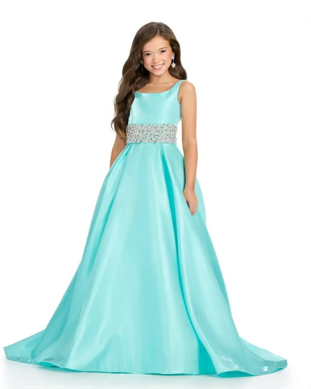#500 Size 8 Ashley Lauren Long Dress Rental