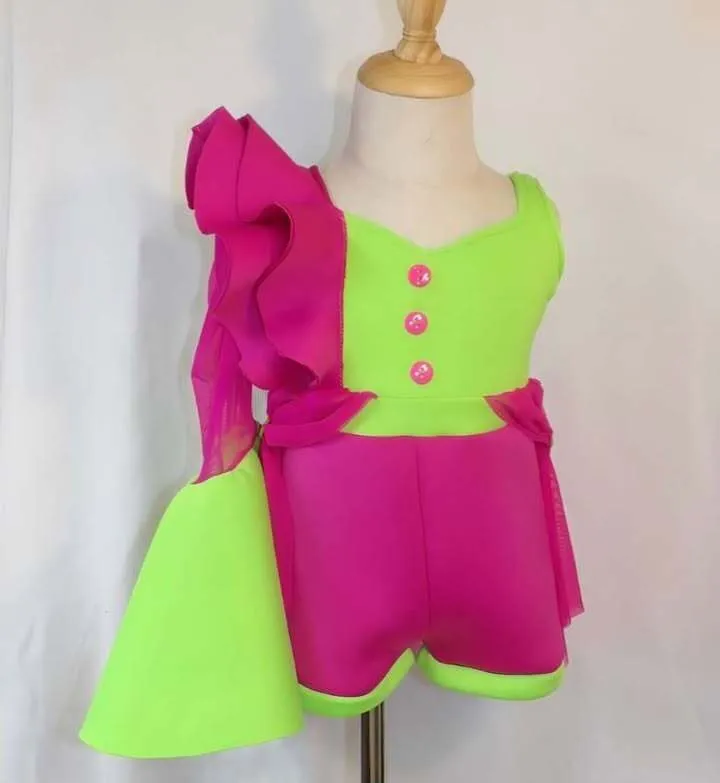 #353 18M-2T Neon Green/ Pink Outfit Rental