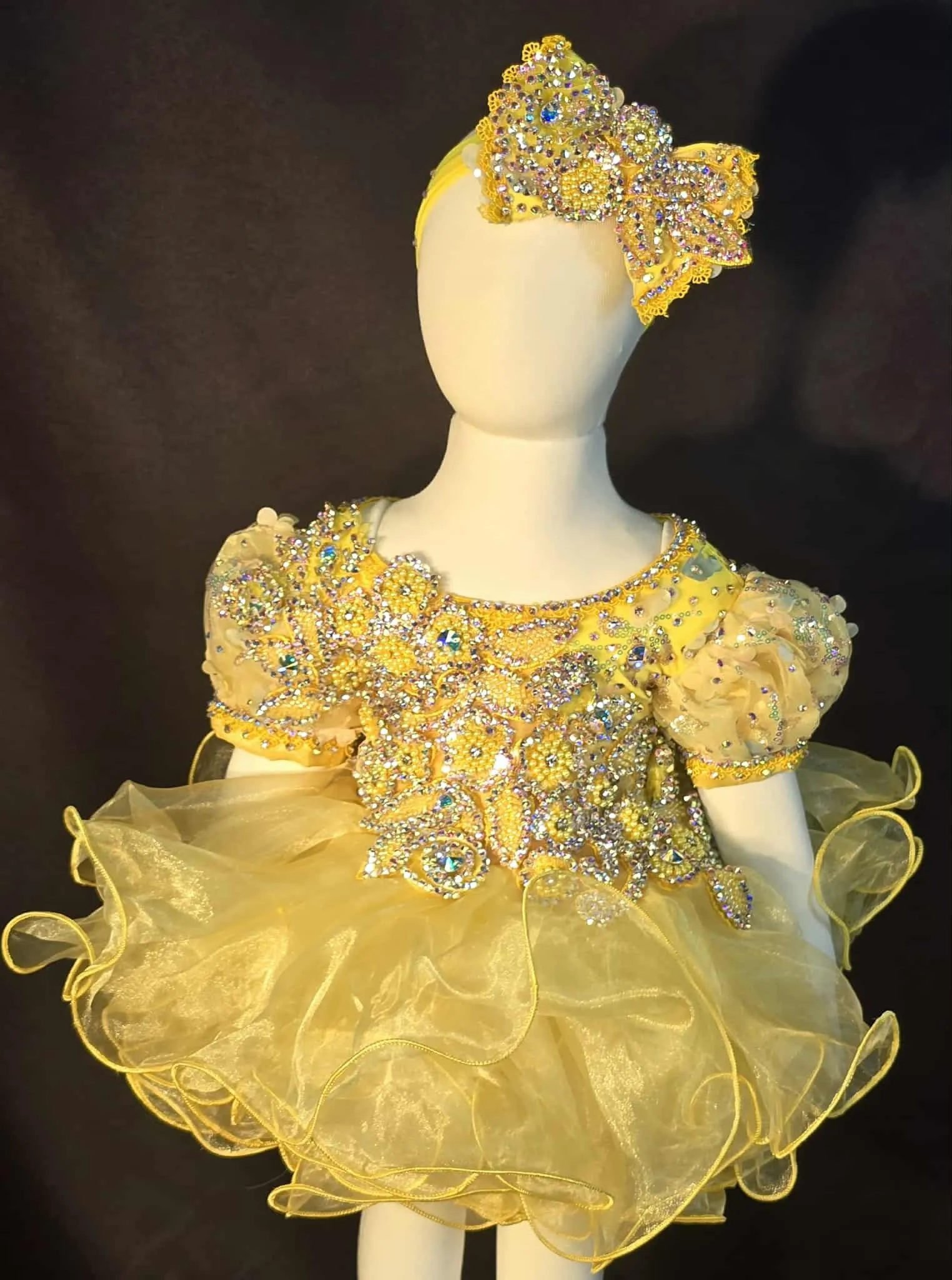 #184 0m-6m Yellow Dress Rental