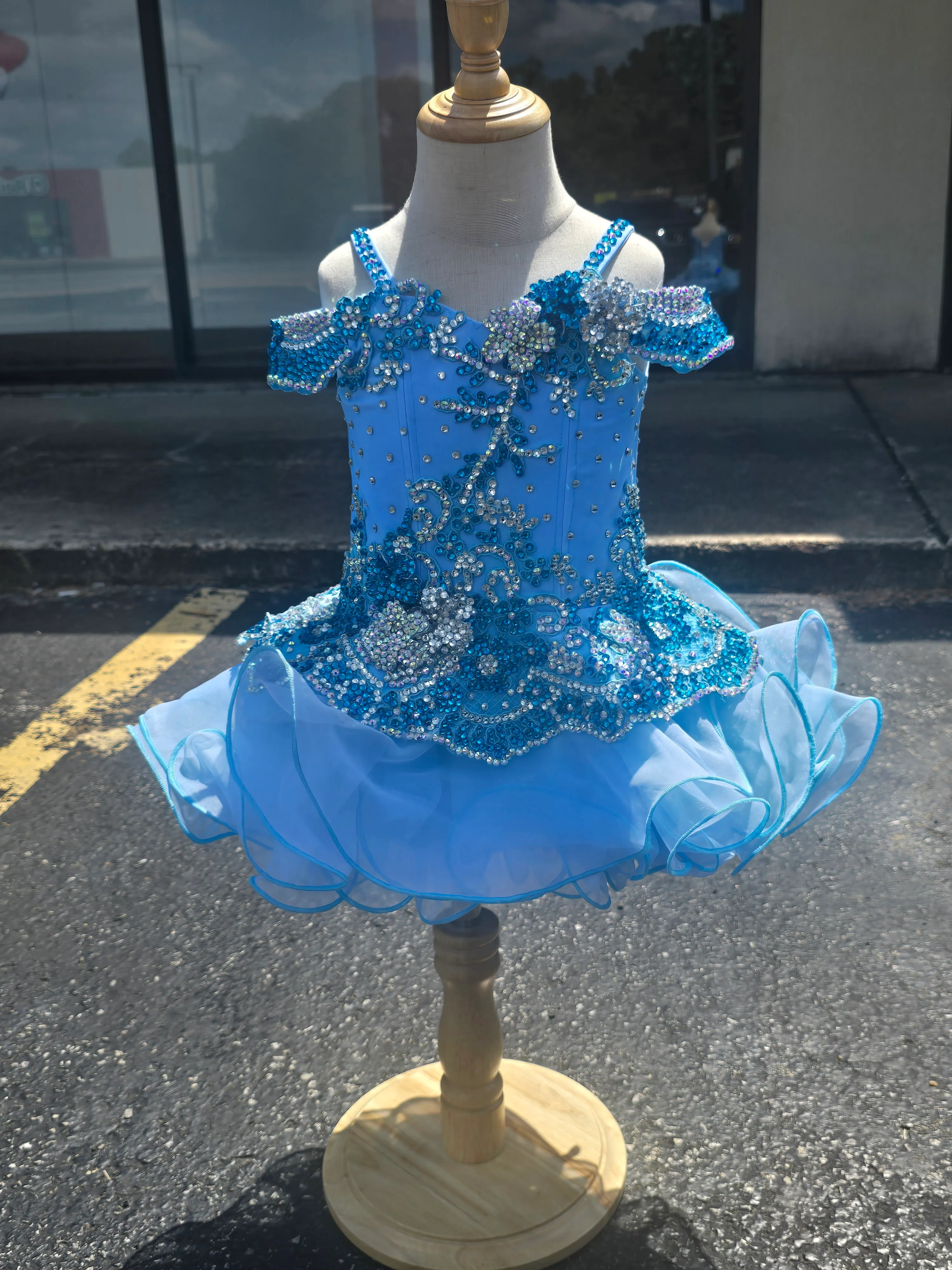 #480 12/2 small 18/3 Blue Connie Hobson Dress Rental
