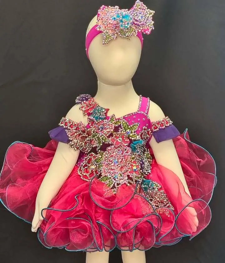 #321 0-12 Pink/Purple Royal Tog Dress Rental