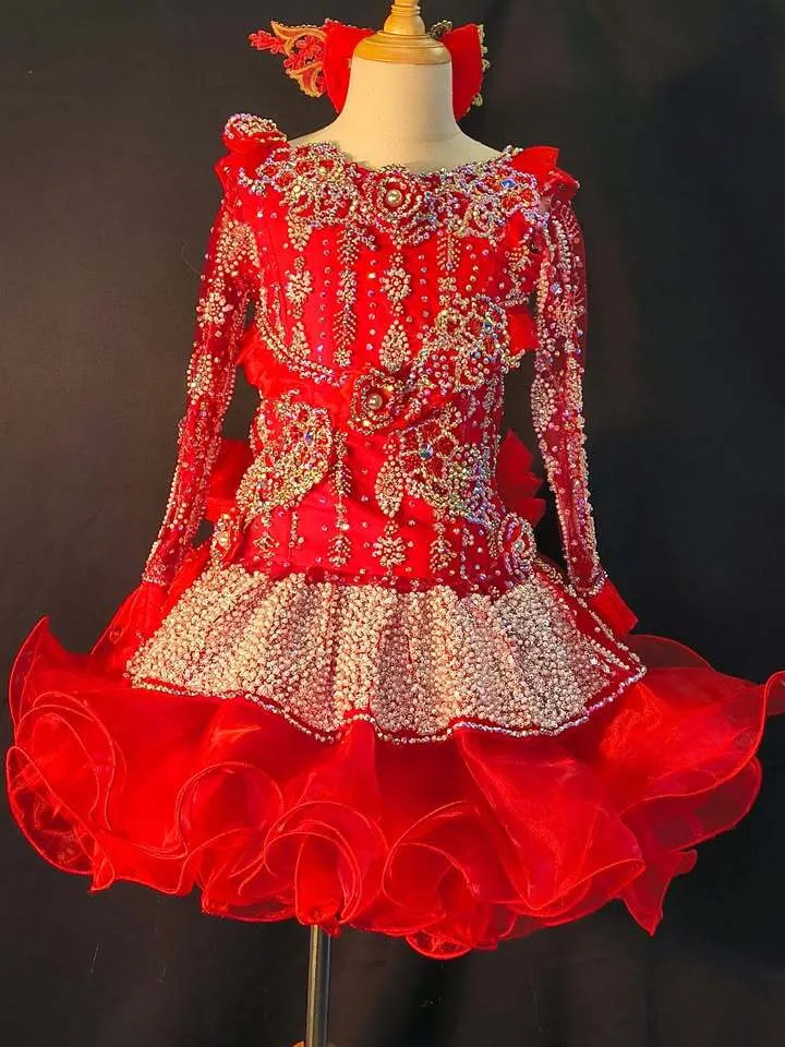 #378 5-7 Red Mega Glitz Rental