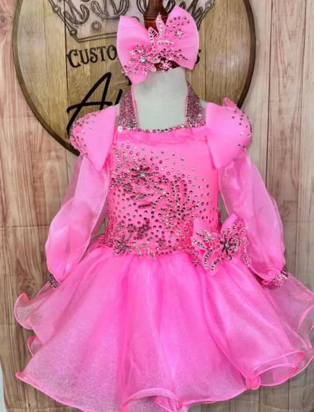 #492 18/3 Pink Customs by Alysia Dress Rental