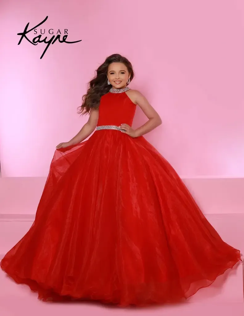 #508 Size 12 Red Sugar Kayne Long Dress Rental