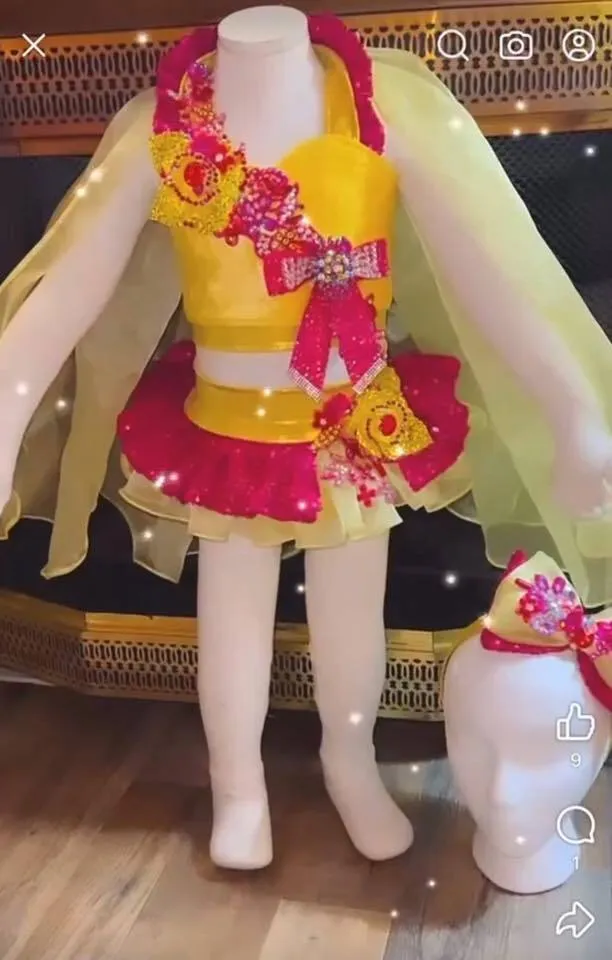 #374 12-2 Yellow/Pink Swim Rental