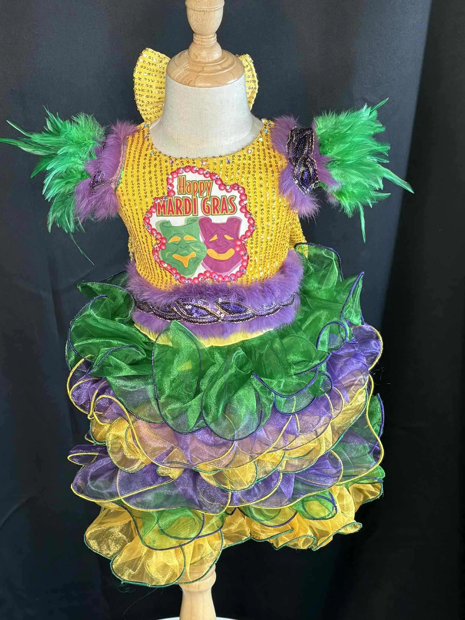 #278 3-6 Marti Gras Royal Tog Fun Fashion Rental