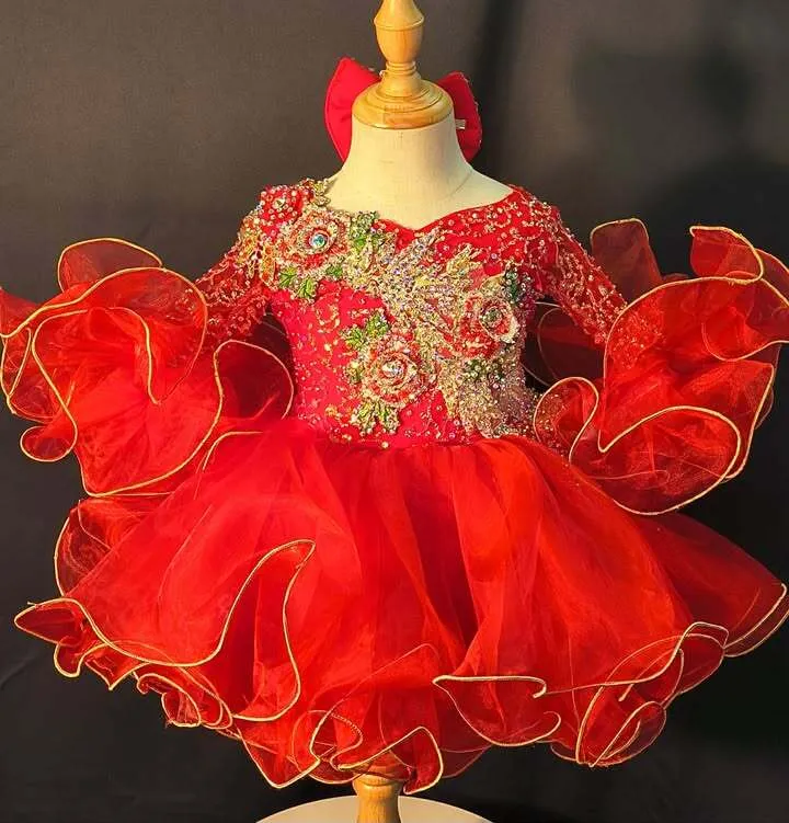 #360 12-2 Red Royal Tog Dress Rental