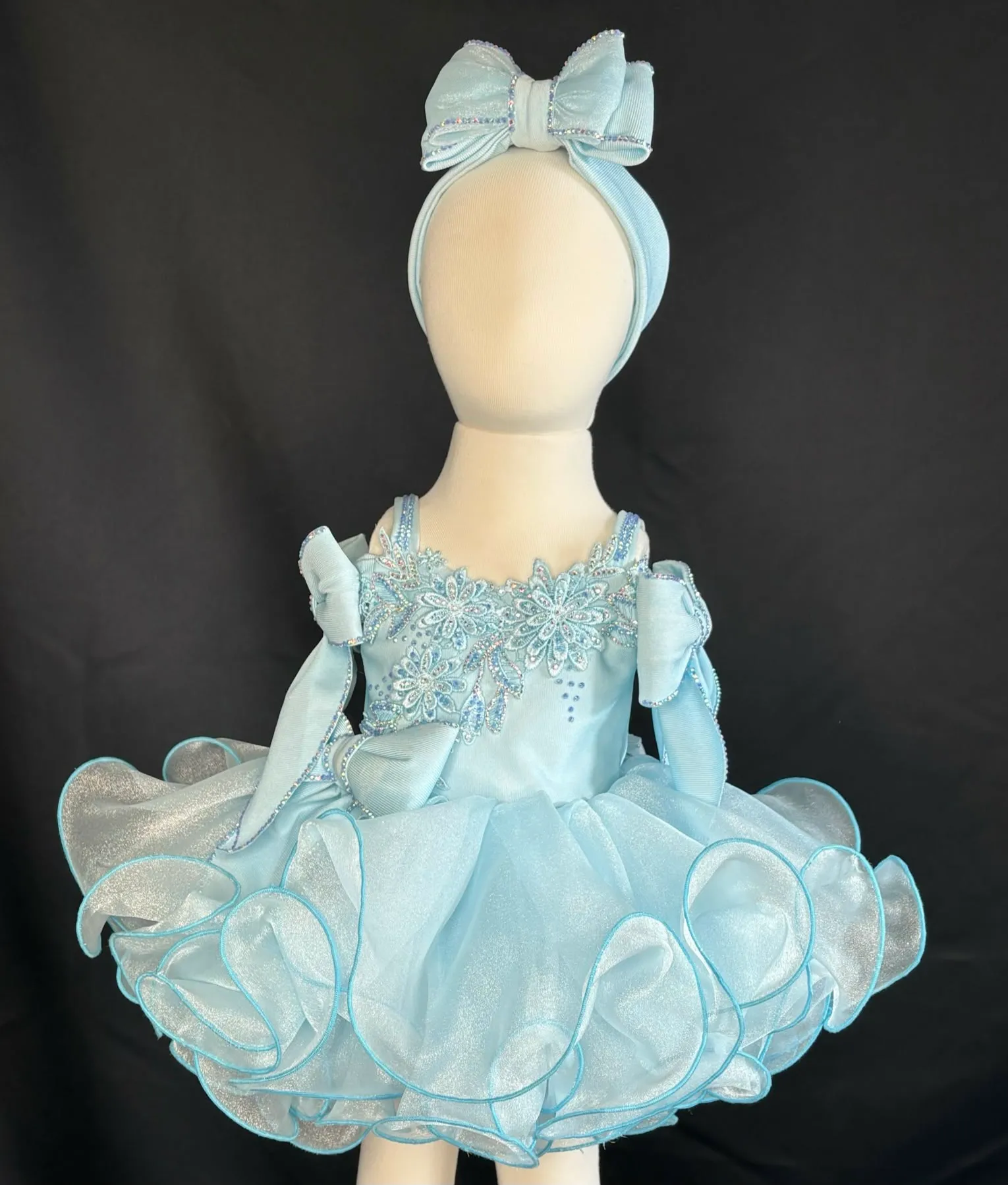 #366 0m-6m Blue Dress Rental 