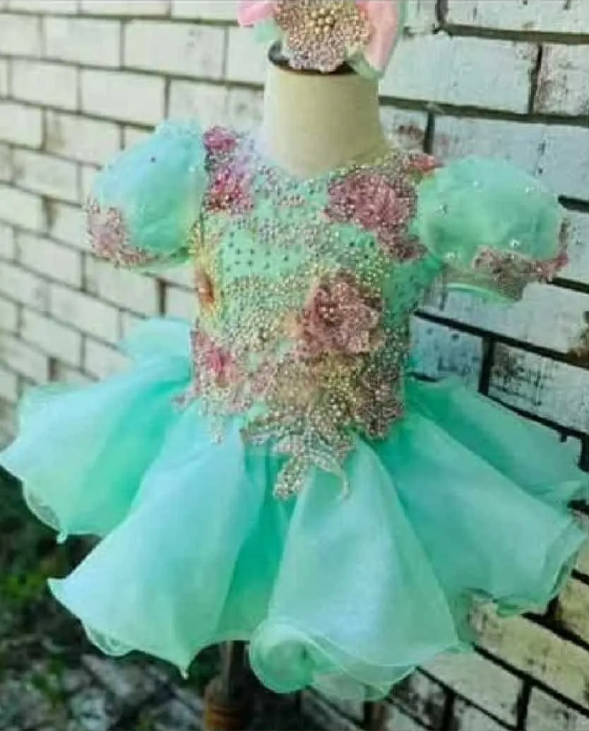 #268 12-2 Mint/Pink Dress Rental