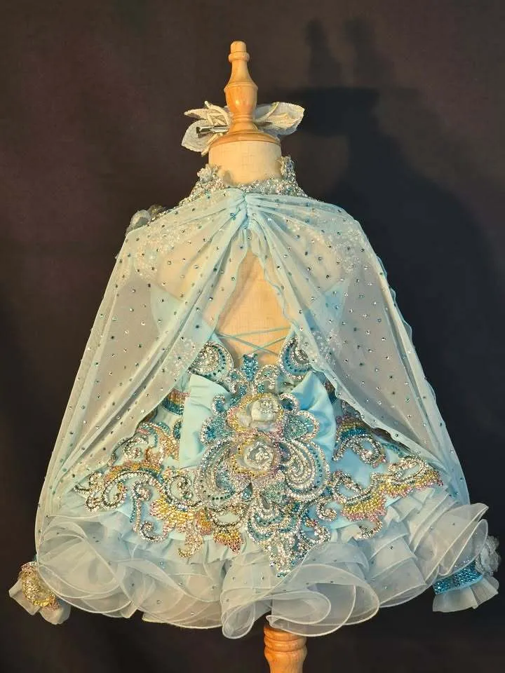 #358 2-4 Toni-O Blue Dress Rental