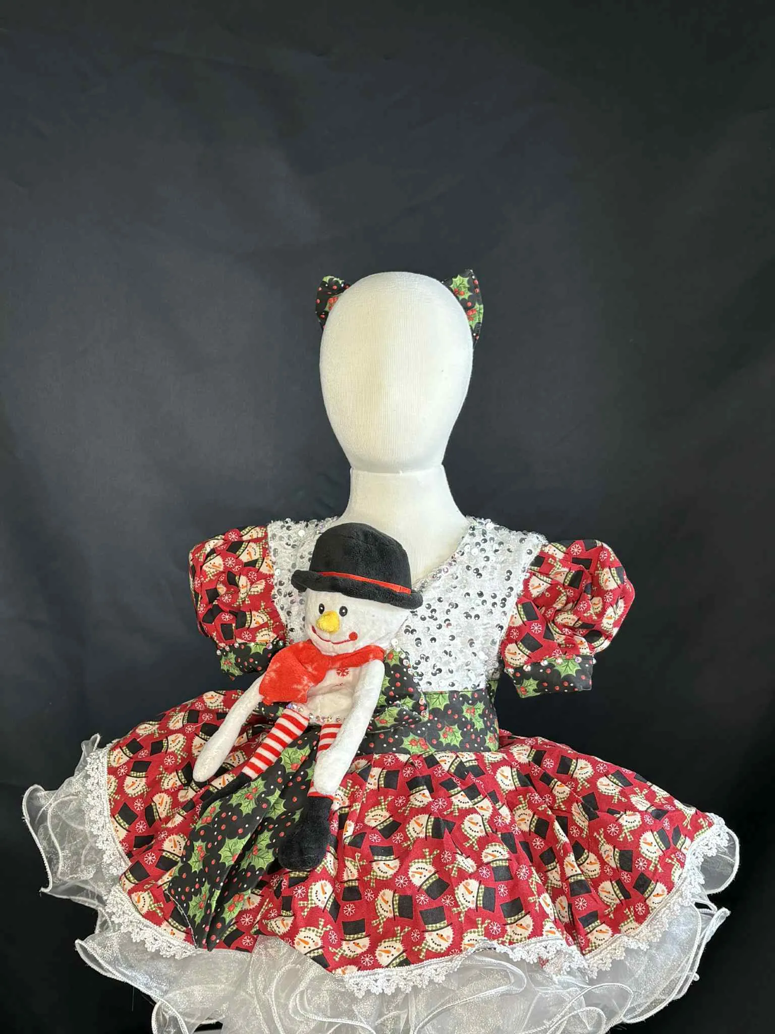 #166 6-18m Snowman Dress Rental