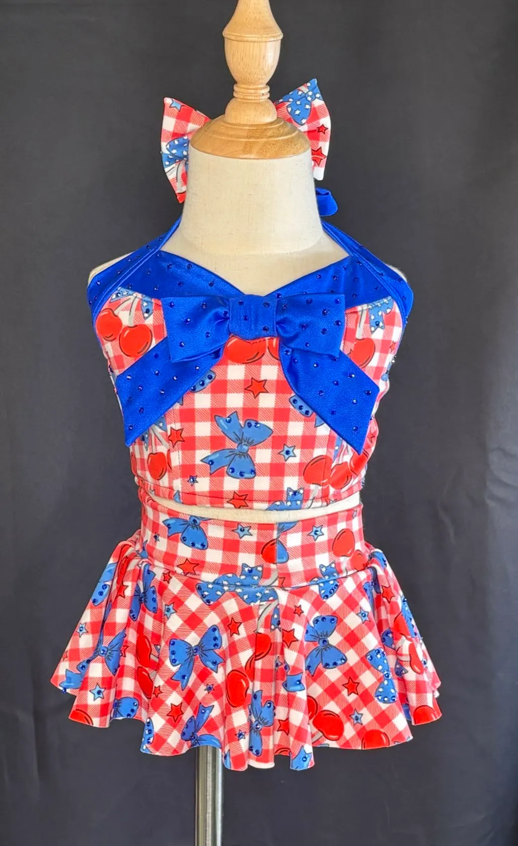 #255 2-4 Ivy and Grace Red White And Blue Cherry Swim Rental