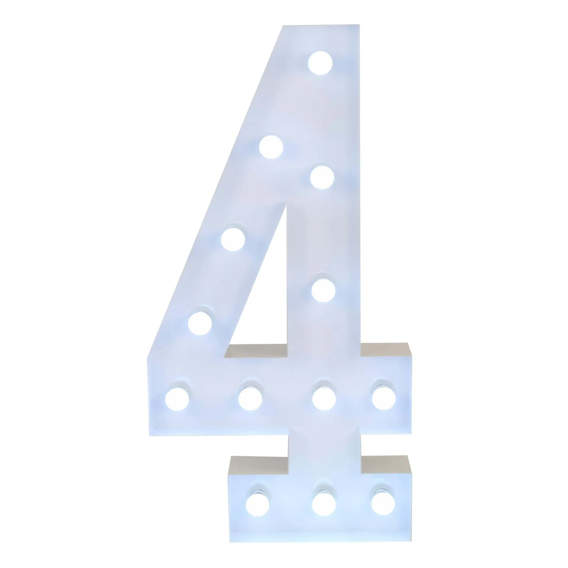 4' Wood Marquee Number