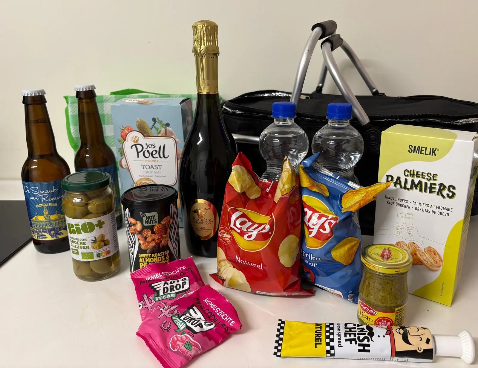 Picknickmand - prosecco & bier