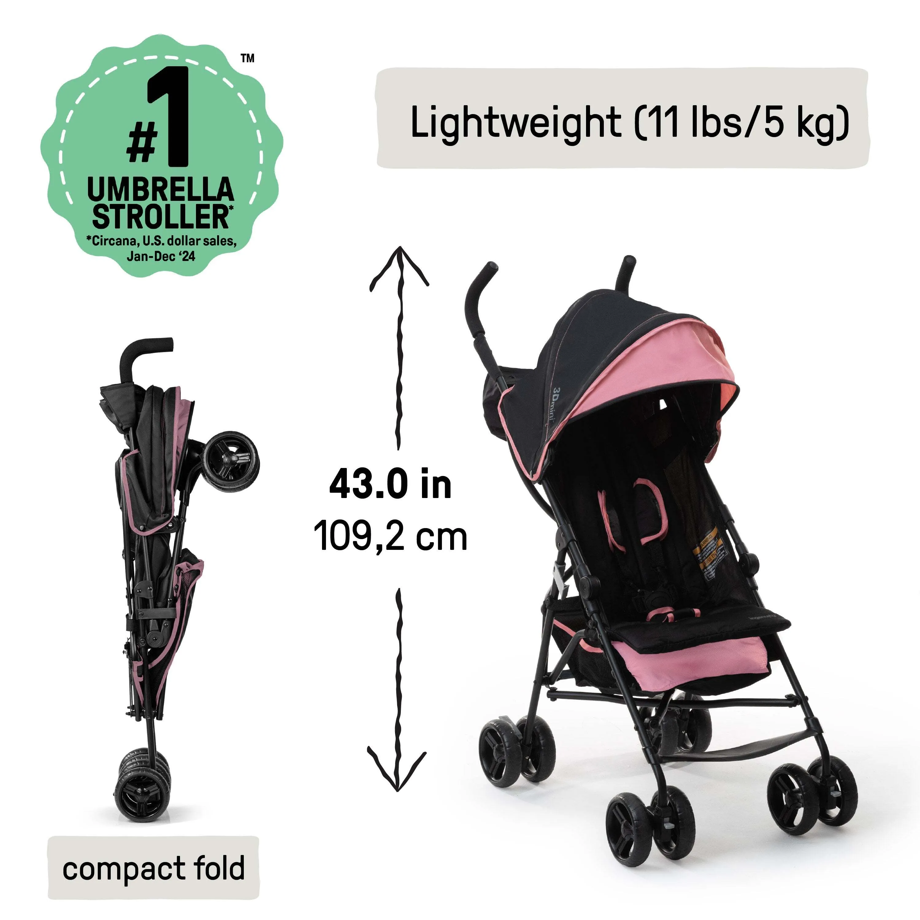 Umbrella Stroller pink
