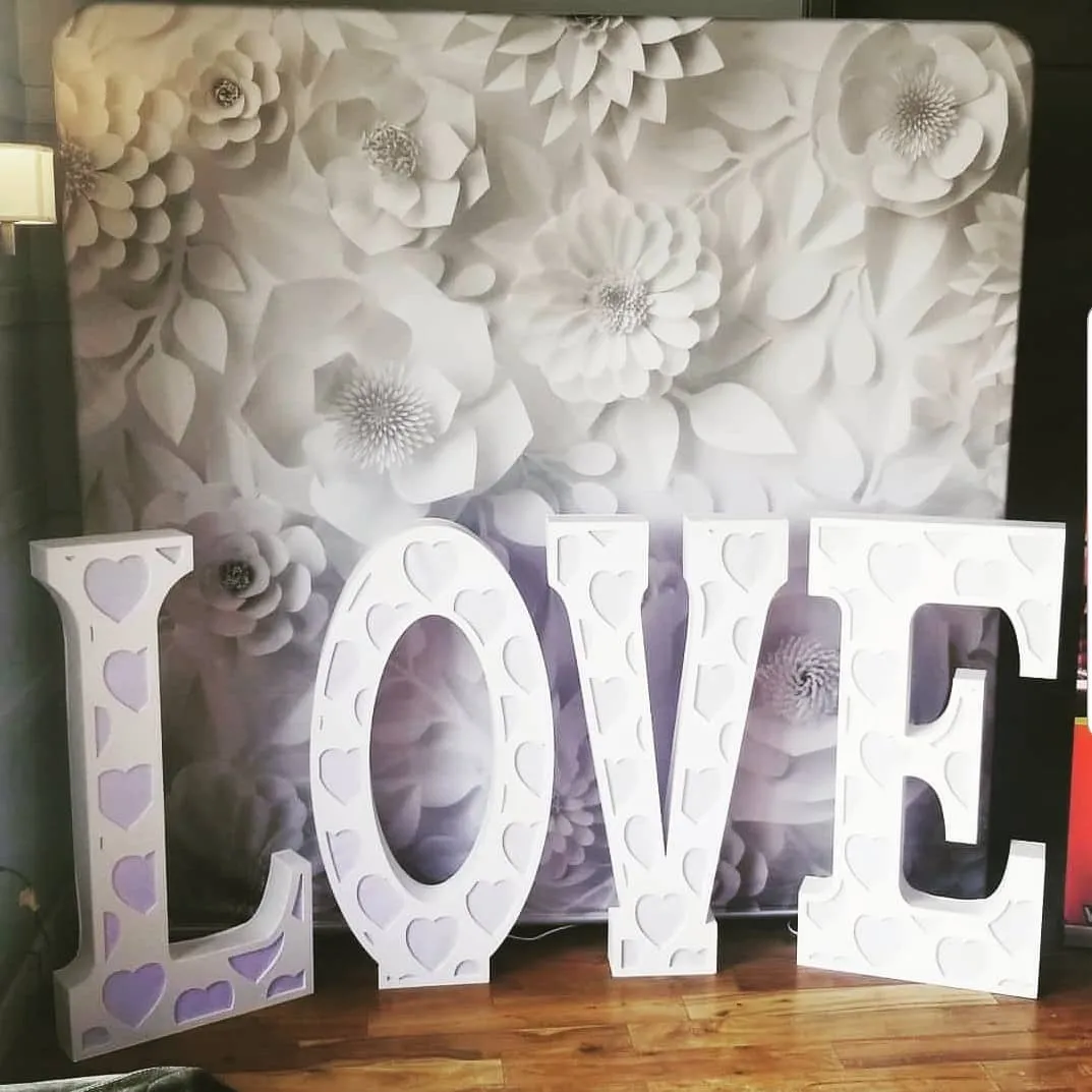 GIANT LED LOVE LETTERS