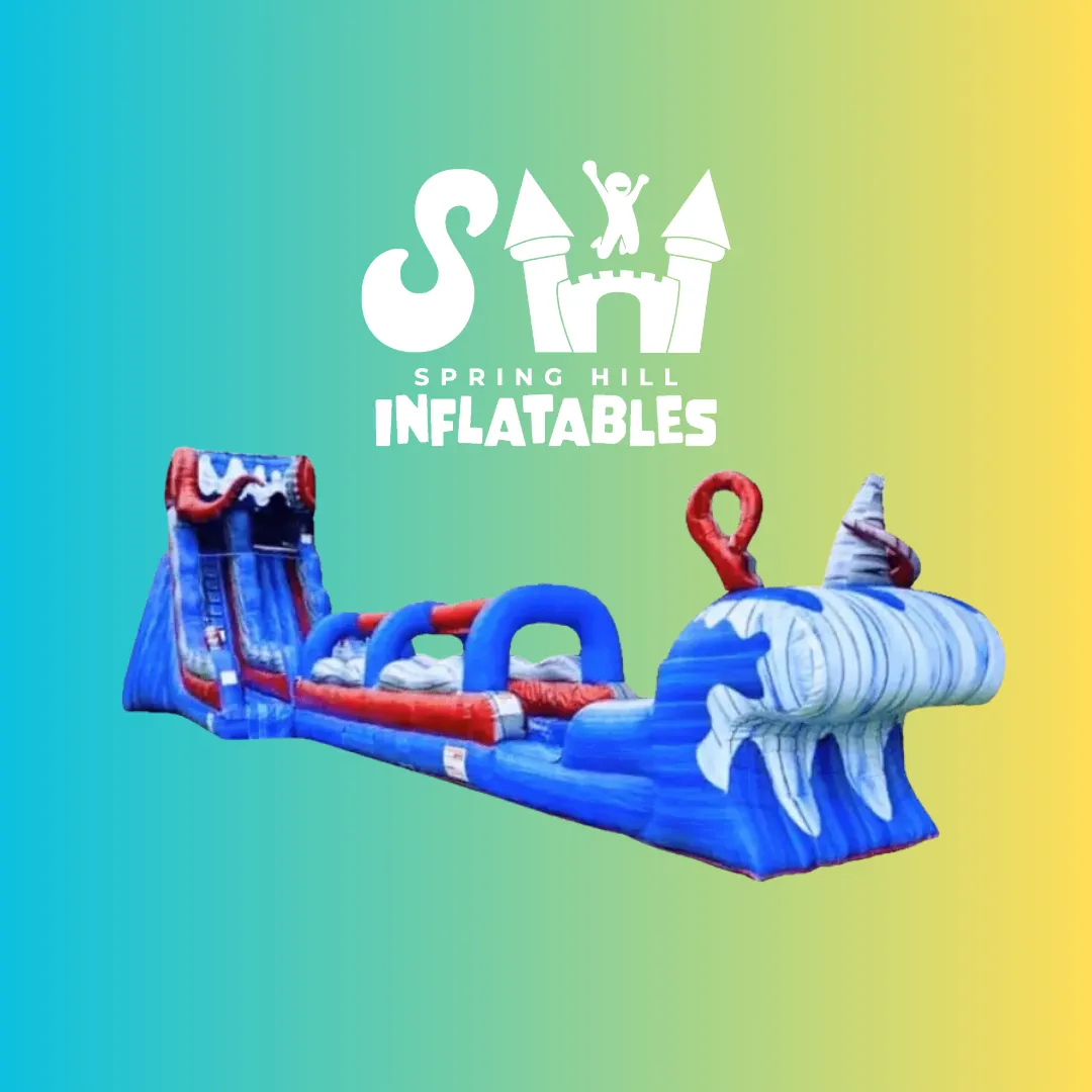 🐙  19ft Kraken Waterslide with Slip N Slide