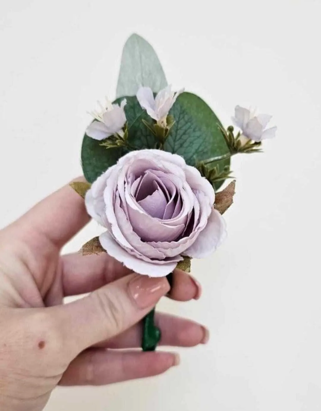 Lilac Rose Buttonhole