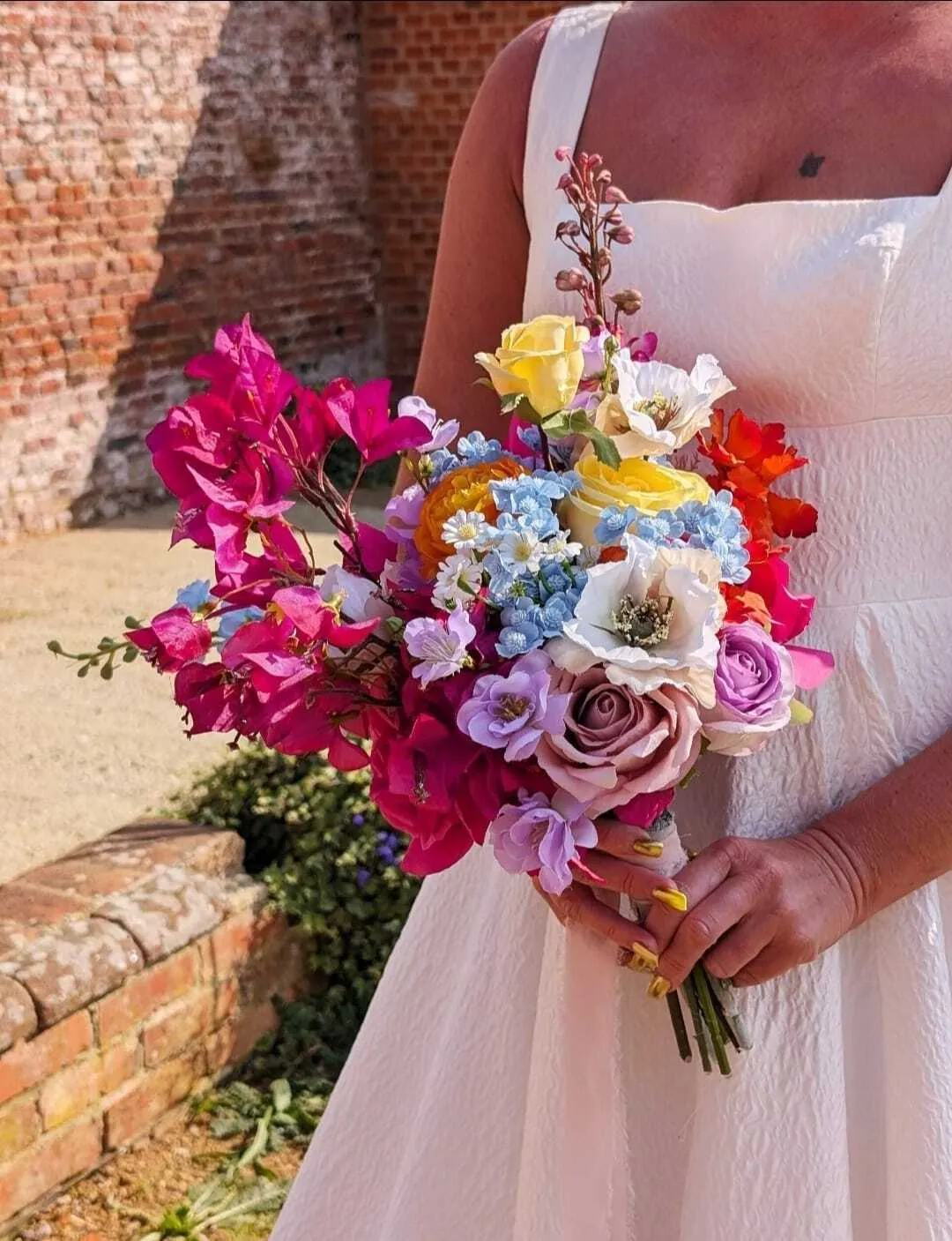 Coral Bridal Bouquet