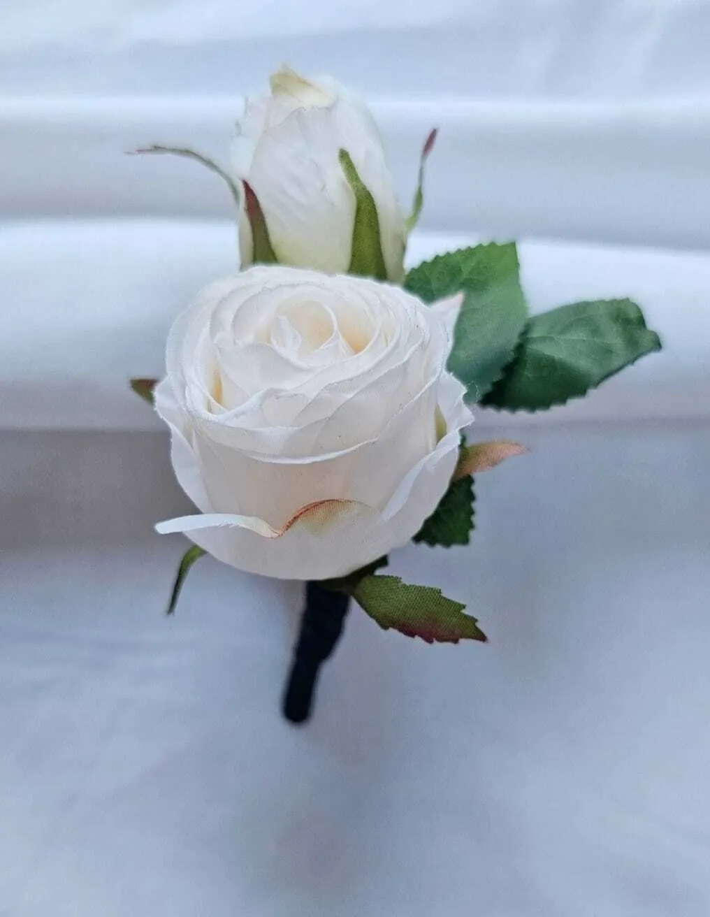 Real touch Ivory buttonhole