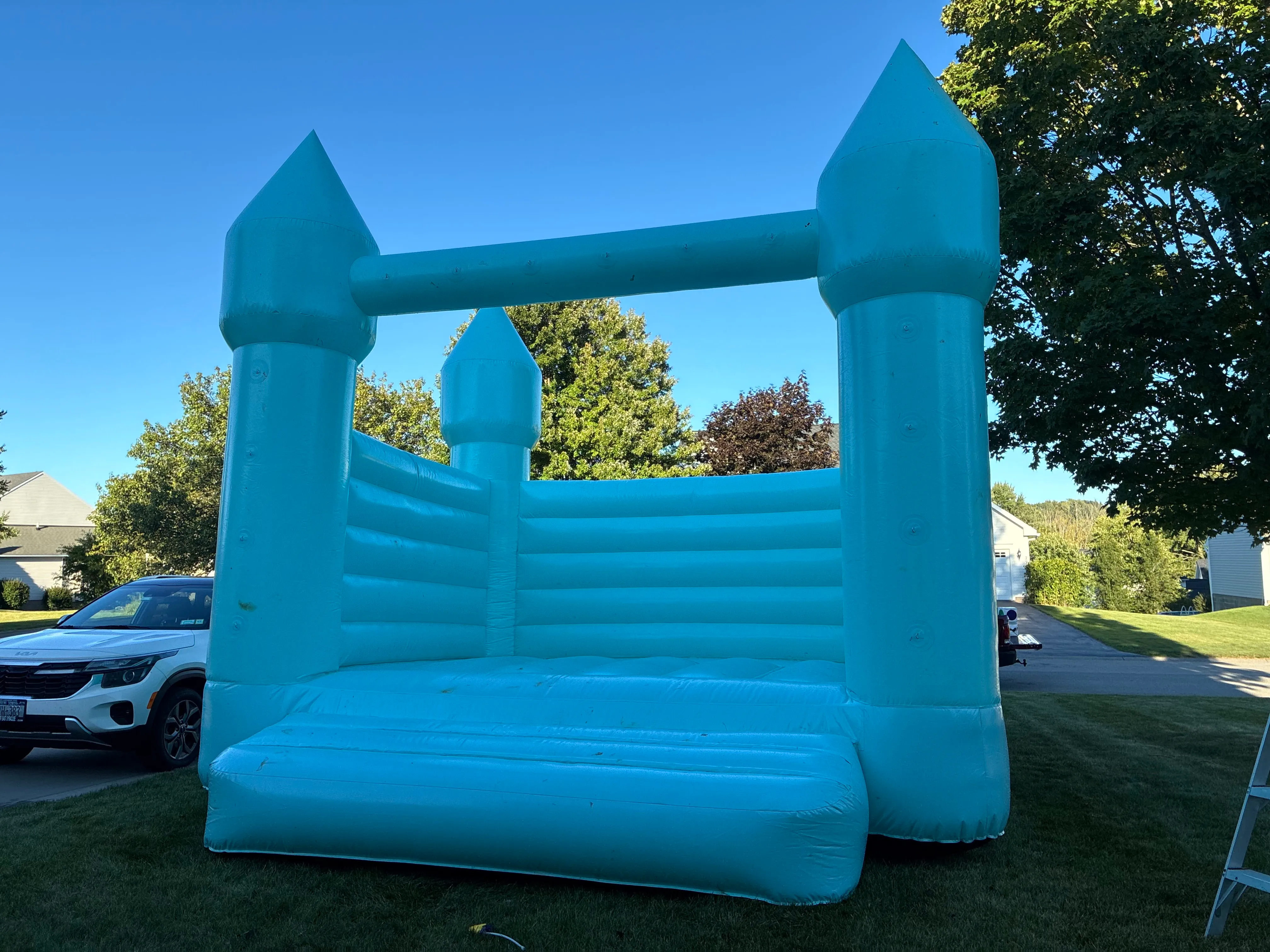 Pastel Green Jumping Castle