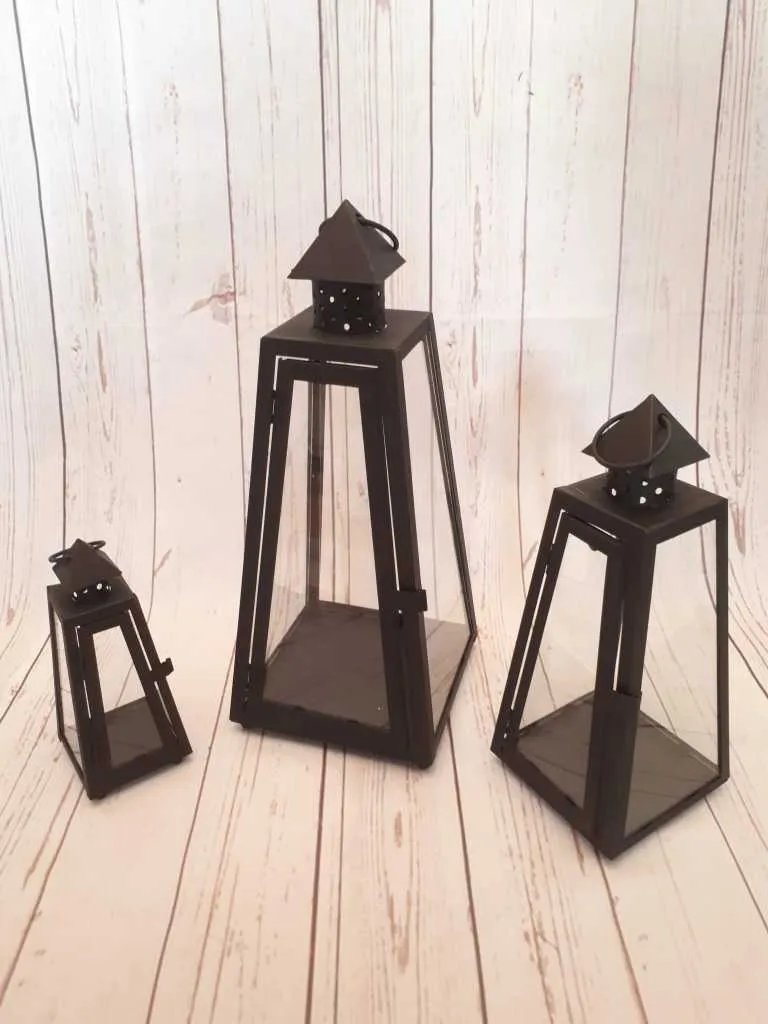 Deko-Artikel Laternen Spitz 3er Set