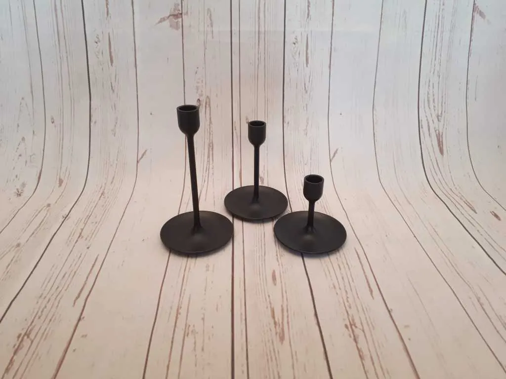 Deko-Artikel Kerzenhalter 1-Arm 3er Set