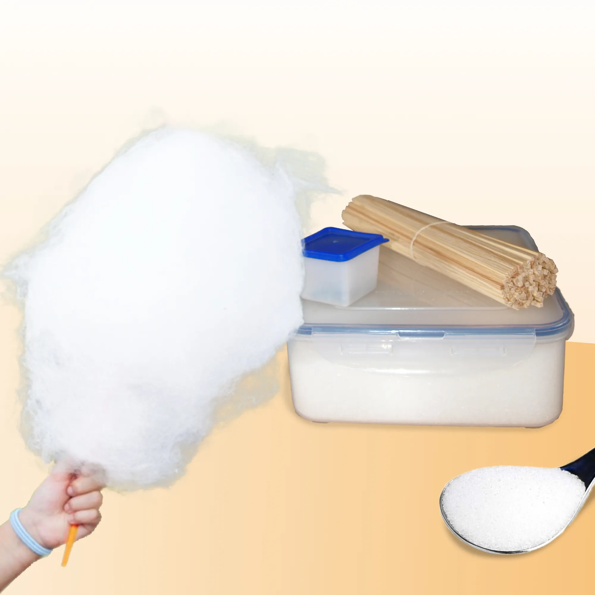 Food Zutaten  - Zuckerwatte 100 Portionen 