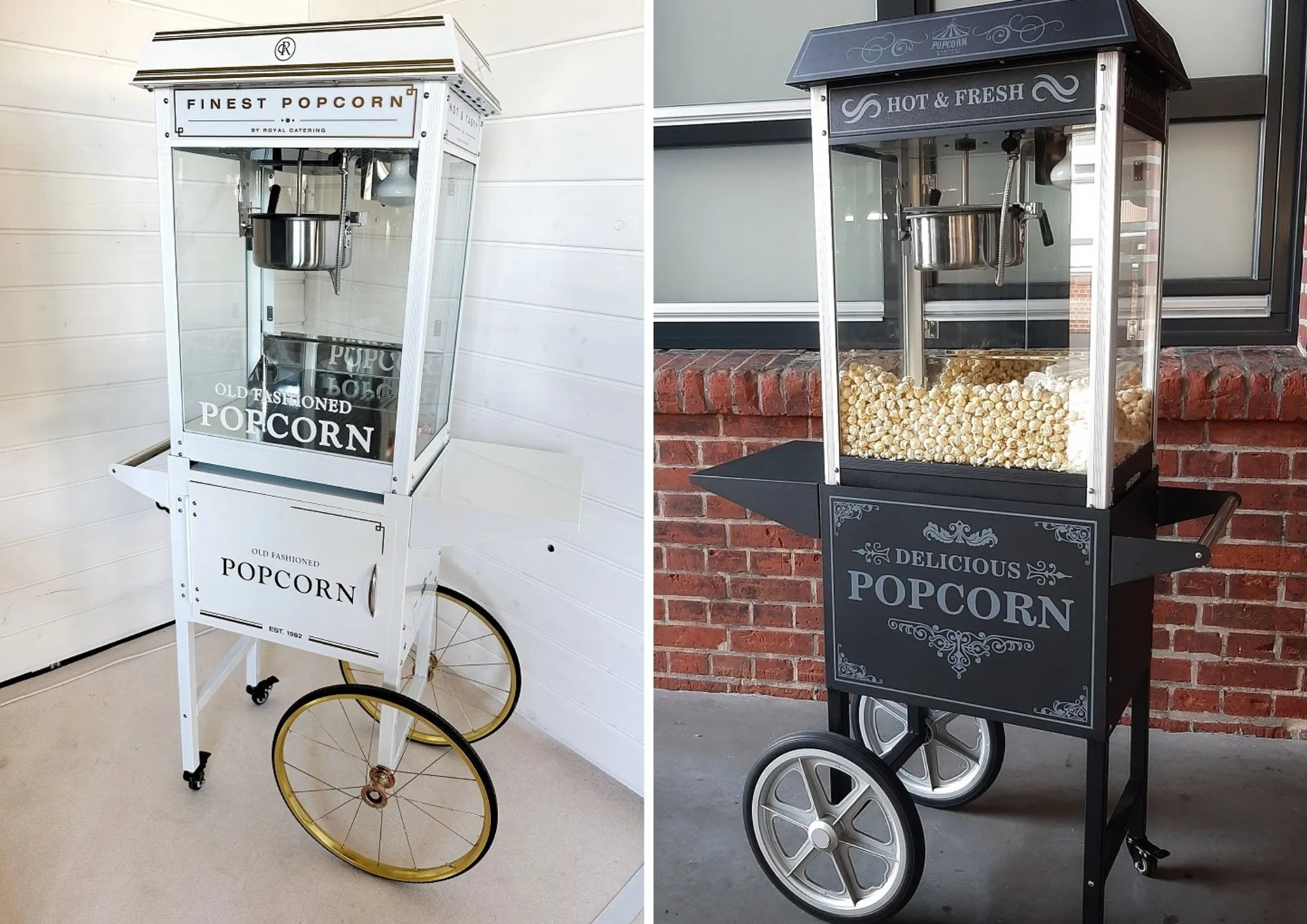 Food Popcornmaschine Weiß / Schwarz