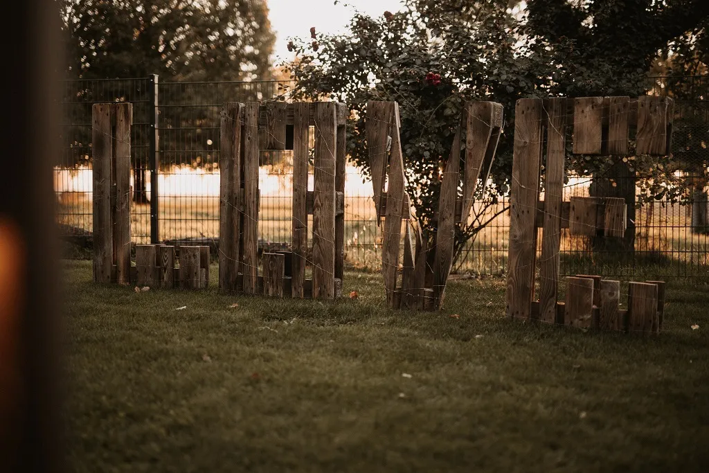 DEKO XXL-LOVE Buchstaben Palette - Braun