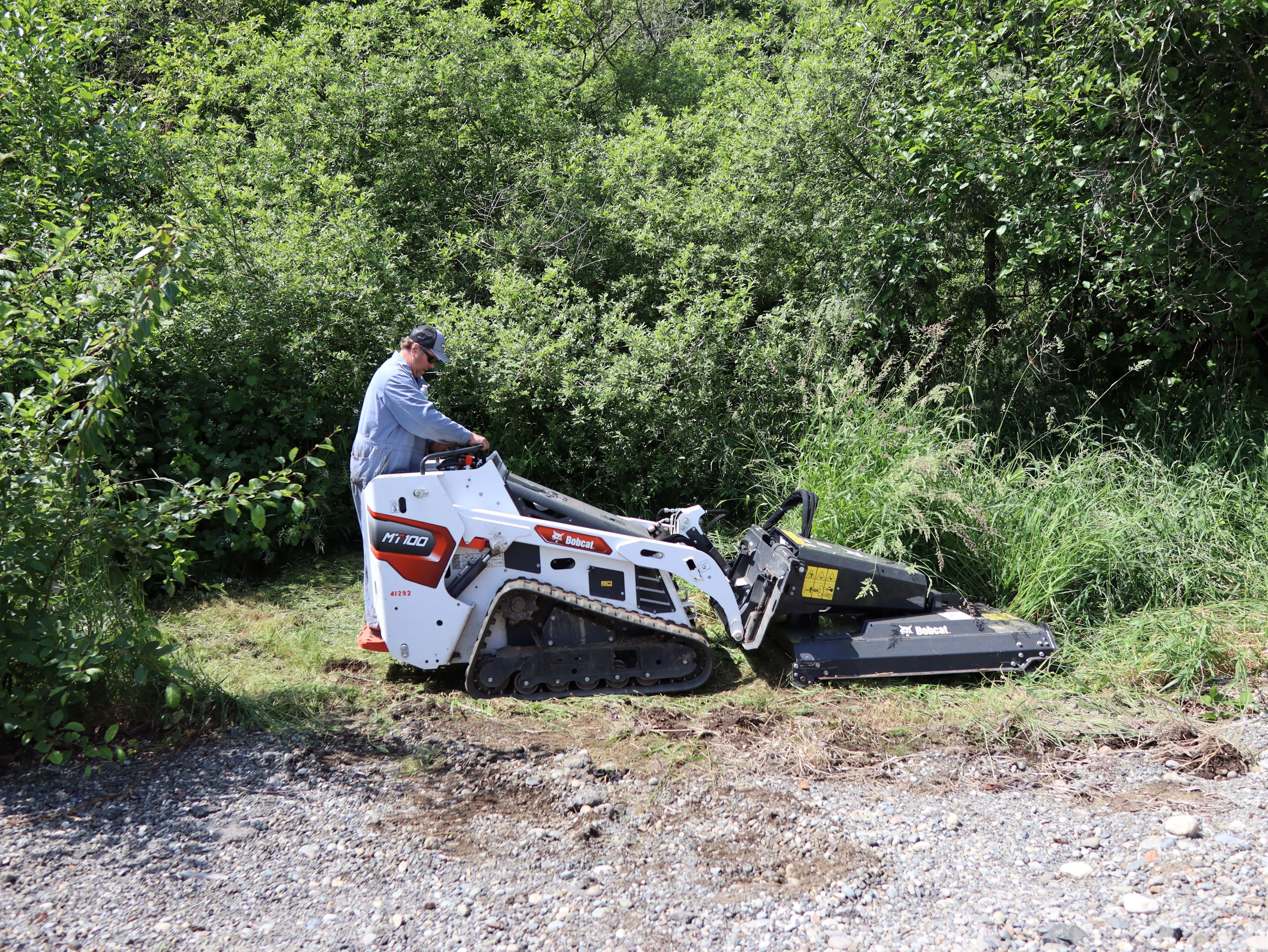 MT100 with Mower attachment 