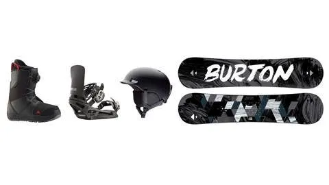 Adult Standard Snowboard, Bindings & Boots