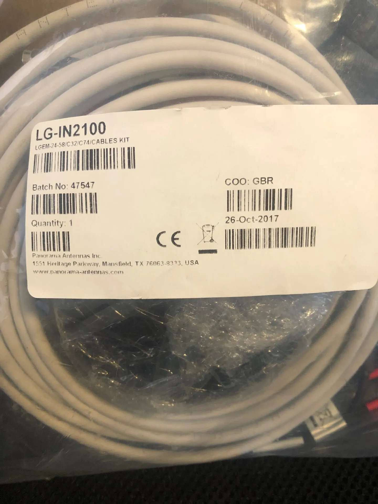 LG-IN2100 Cables