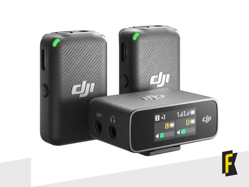 DJI Mic Microfone Lapela Duplo Sem Fio P/ Câmera e Smartphone