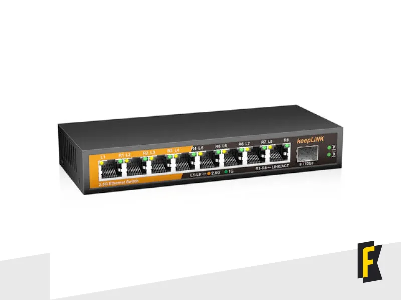 Switch 2.5g 8 Portas KeepLink
