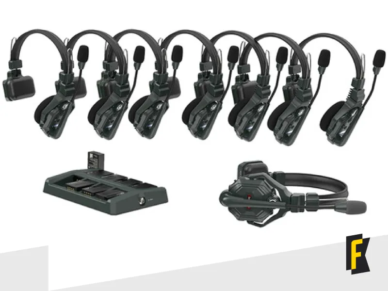 Intercon Hollyland Solidcom C1 – 8S Wireless (8 headsets sem fio + hub carregamento)