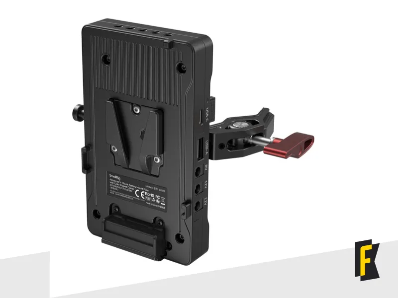 Plate V-mount Smallrig com Crab Clamp