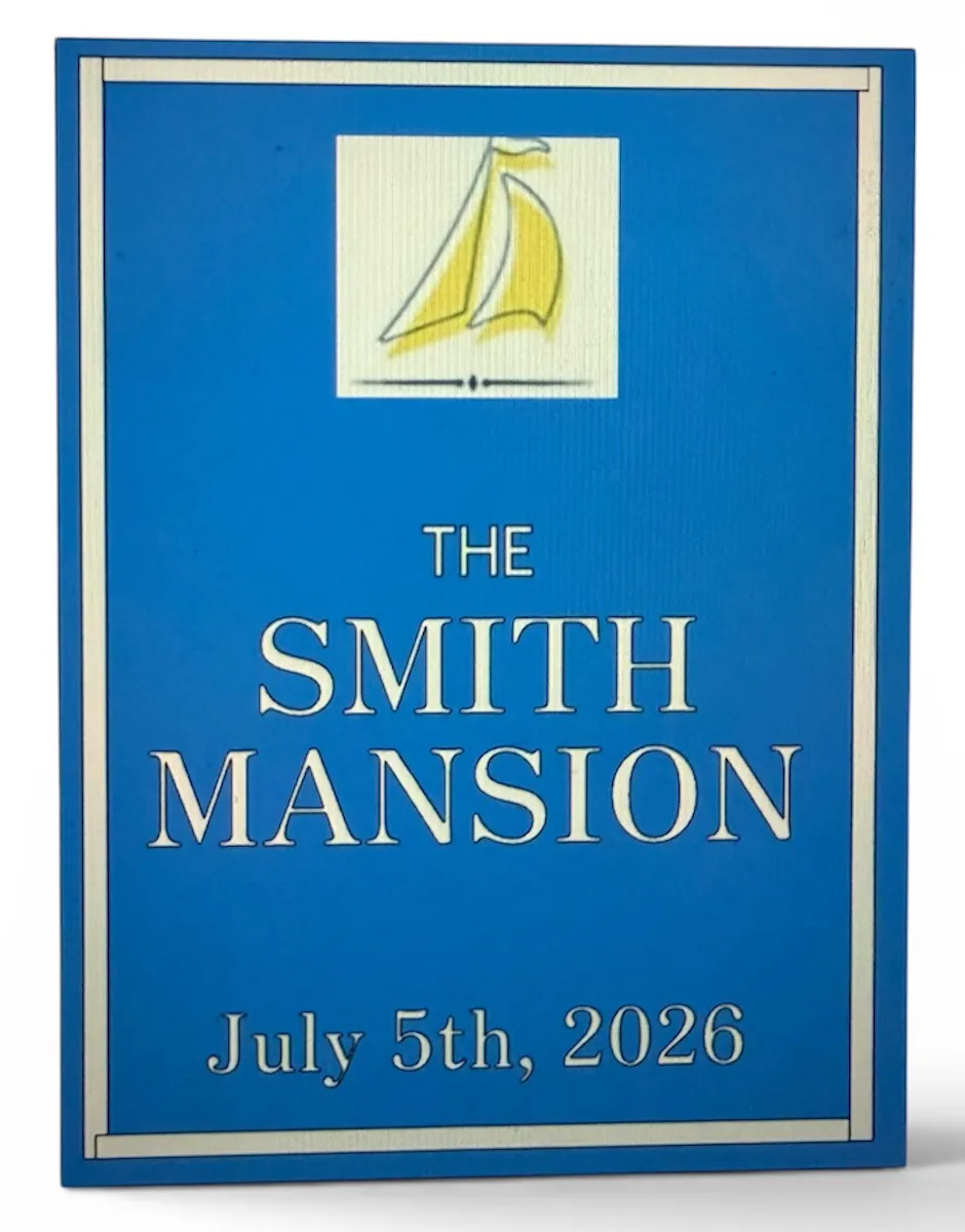 Customized Mansion Sign