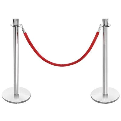 Silver stanchion