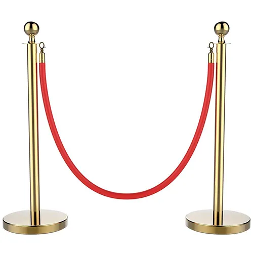 Gold stanchion 