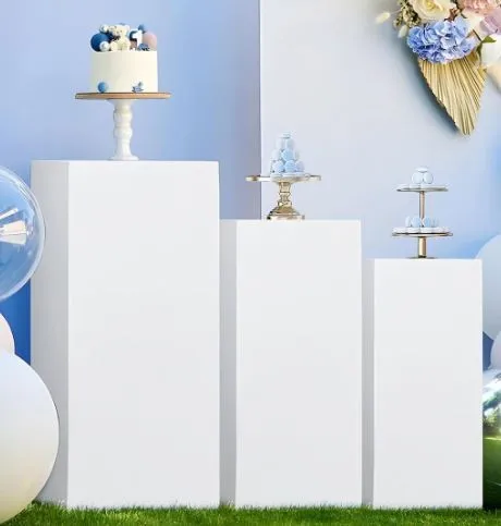 Large Metal Flower or Decor Stands - Set of 3