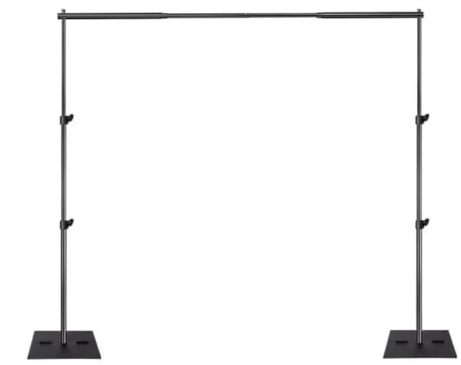 Black Metal Adjustable Backdrop Stand