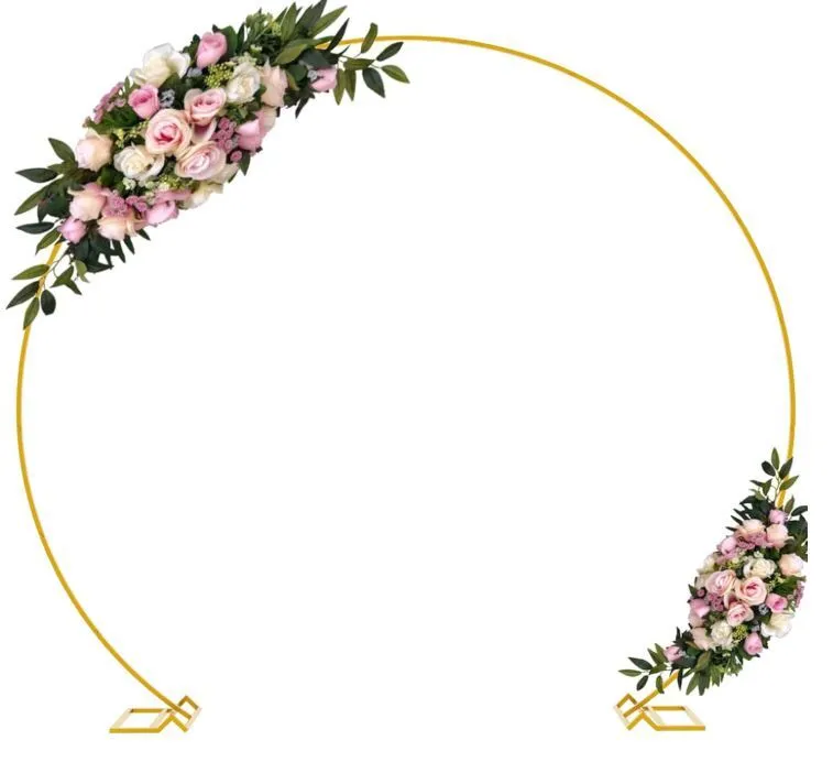 9 FT Wide Gold Round Arch